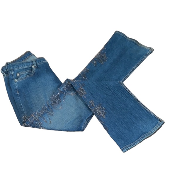 ALLEN B. "BY ALLEN SCHWARTZ" JEANS Embellished Crystal Hand Design - Picture 7 of 7